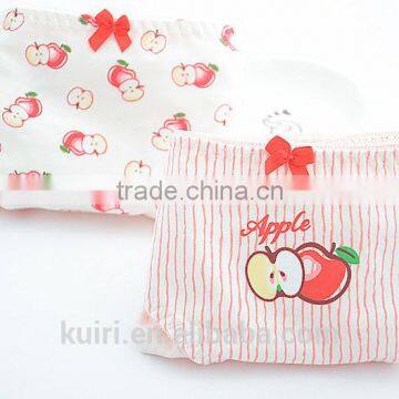 Cheep Lovely Pink Apple Teen Girls Panties Women Cotton Underwear photo-2