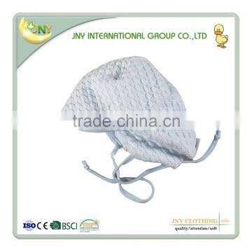 Knitted light blue warm jacquard winter baby hats wholesale