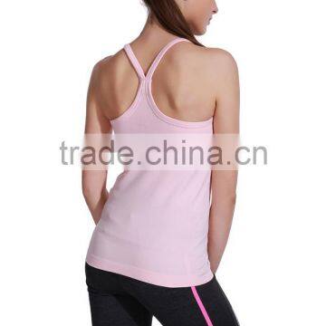 Custom Ladies Plain Strap Tank Top Seamless photo-2