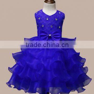 2014 New Children Clothing Polka Dot Summer Dress Vintage Baby Girls Dresses Black/White 3-10 Years 19859 photo-5