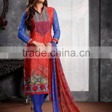 Glamour Beauty Designer Semi Stitch Salwar Kameez Collections