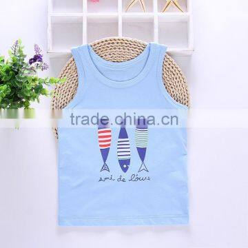 Wholesale Summer Sleeveless Cotton Boys Casual Children Tops photo-3