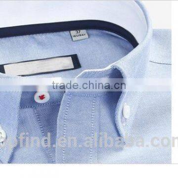 Classic 100% Cotton Oxford Long Sleeve With Button Down Collar Workwear Shirt for Men photo-3