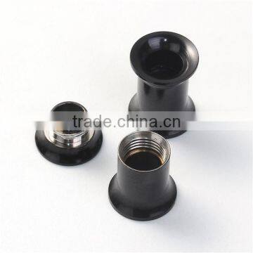 6mm Stainless Steel Ear Stretcher Expander Bobbin Black Expanders Ear Piercing photo-3