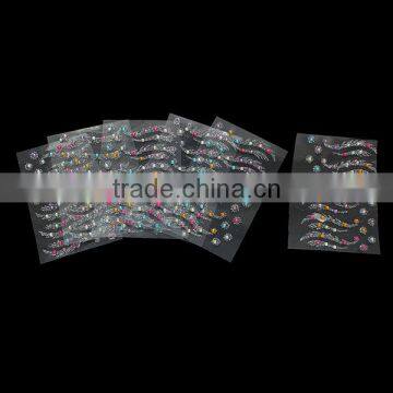 Body Art Multicolor At Random Glitter Removable Temporary Tattoo Sticker photo-2