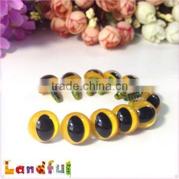 15mm Handmade Stuffed Animal Toys Yellow Cat Plastic Safety Eyes photo-2