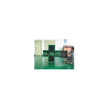 P20 3D outdoor high brightness green pharmacy led signs cross display screen