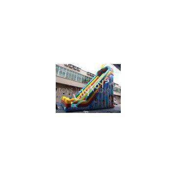 Inflatable High Slide , Double and Quadruple Stitched , Fireproof Tarpaulin