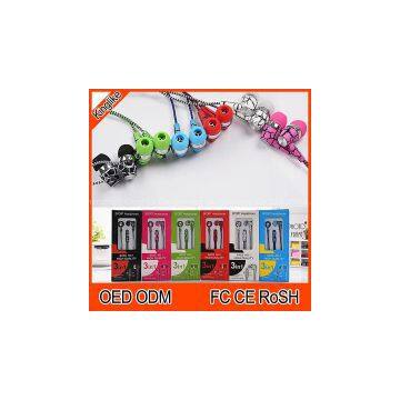 New Style High Quality Super Bass Headset 3.5mm In Ear Crack Earphones For iPhone MP3 MP4