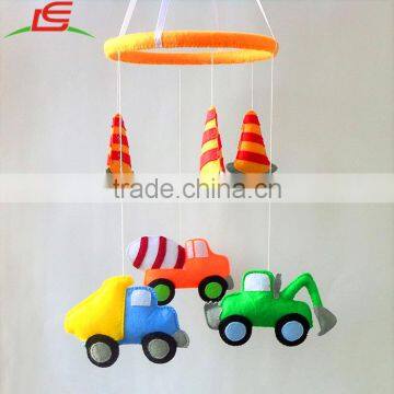 felt stuffed cars toy baby boy mobile hanging