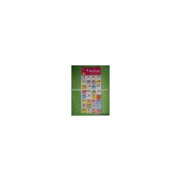 cartoon pvc name stickers