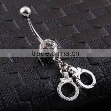 Minimalist Belly Dangle Navel Ring photo-2