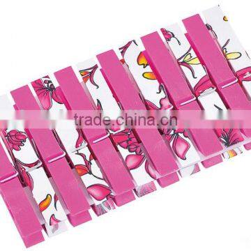 Decorative Plastic printed soft Grip clips