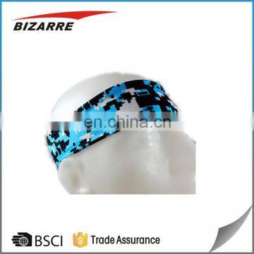 Custom Wholesale Mens High Quality Quick-Dry Colorful Running Stretch Elastic Sports Headbands photo-2