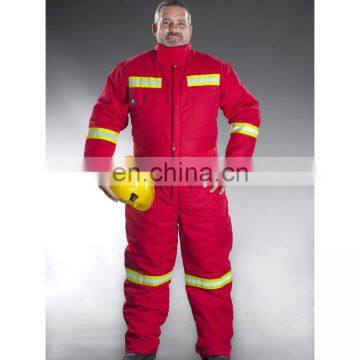 High Quality Cotton Cold Storage Freezer Suits winter coverall with Reflective stripe