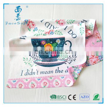 tea towel Microfiber Cleaning Cloths Microfiber towel Microfiber printed kitchen towel