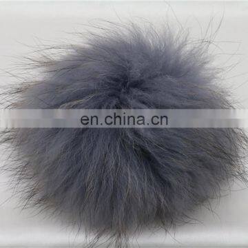 Fluffy Full Dyed Color Raccoon Fur Ball for Key Rings/shoes/bag Carm photo-6