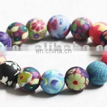 Soft ceramic beads bracelet