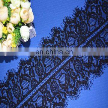Cheap Black High Elastic Eyelet Knitting Lace and Decorative Lace Tape With 16 cm photo-3