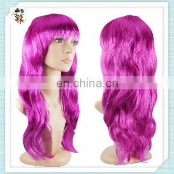 Cheap Colorful Long Wave Carnival Party Costume Synthetic Wigs HPC-0004