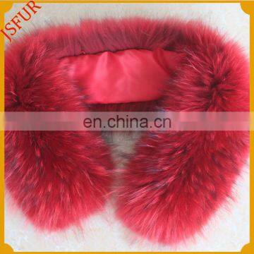 Factory Wholesale Raccoon Fur Trim Fur Hood For Winter Jacket Collar