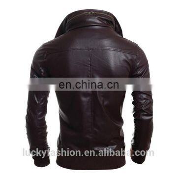 OEM Service Custom Motorcycle PU Leather Jacket Men photo-2