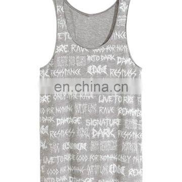direct factory custom full printing low cut singlet