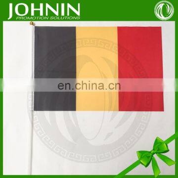 OEM Polyester Fabric Printed Customized 30*45cm Belgium Hand Flag photo-3