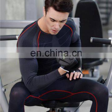 Wholesale Men's Long Sleeve T-Shirt Gym Fitness Wear Cool Dry Compression Top photo-3