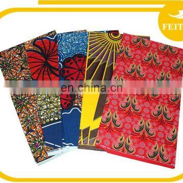 African Dressing Fabric 100% Cotton Real Wax Printed Fabric Home Textile Promotion