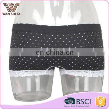 High Elastic White Spot Popular Design Stylish Nylon Lovely Girl Panty Set photo-3