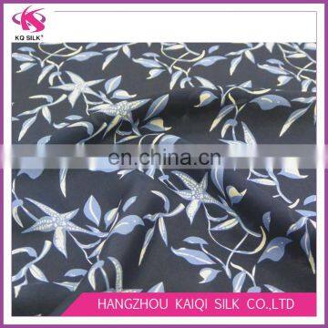 Hot Sale Fashion Fabric Printing with Floral Pattern Italian Silk Fabric Silk Crepe de Chine Fabric