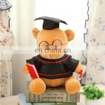 GraduationTeddy bear with cap gown and glasses