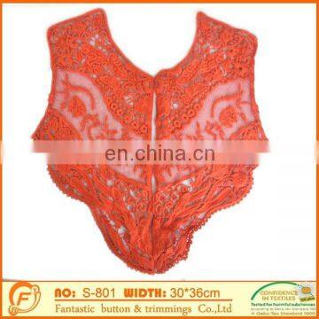 red garment lace collar for sew on women dressing clothings