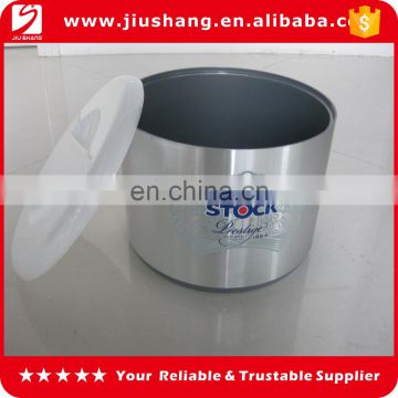 factory transparent plastic ice bucket with printing logo