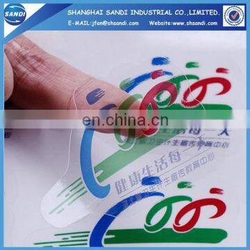 customized full color printed adhesive pvc label