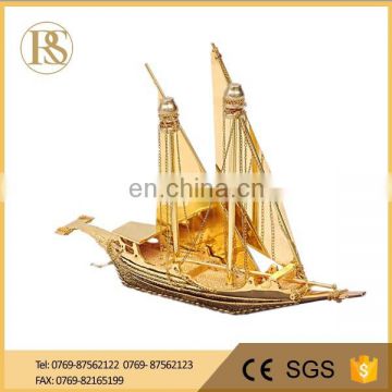 Custom Casting Miniature Ferry Metal Ship Model For Souvenir