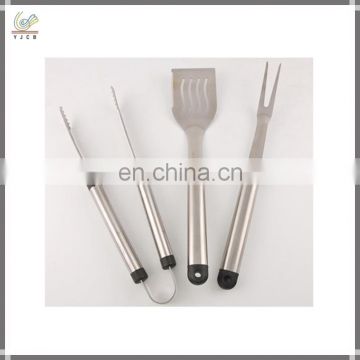 3pcs Food grade stainless steel good metal bbq tool set BBQ fork BBQ food tong