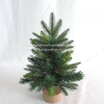 Artificial christmas burlap tree