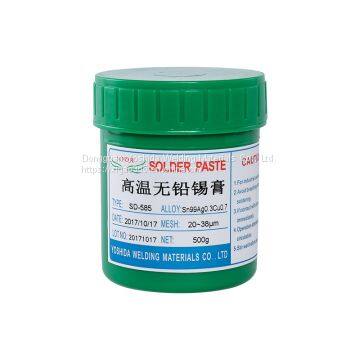 High Temperature Lead-free Solder Paste BGA Solder Paste Environmentally Friendly Solder Tin-silver Copper Solder Paste