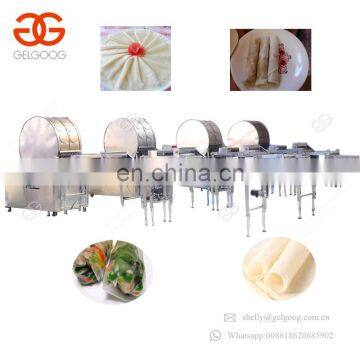 Commercial Crepe Round Lumpia Sheet Pastry Wrapper Mini Spring Roll Making Machine For Sale