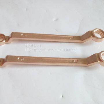 Non Sparking Anit-explosion Wrench Double Box Offset Beryllium Copper 20*22mm photo-2