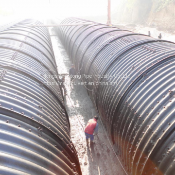 Riveted Galvanized Corrugated Steel Pipe