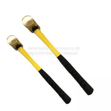 3Lb Non Sparking Brass Sledge Hammer With Fiberglass Handle photo-2