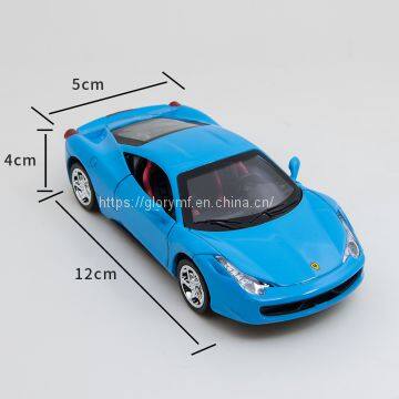 Литейная модель автомобиля Ferrari / Доступна голубая функциональная модель автомобиля высотой 12 см