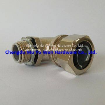Metric Thread Steel Conduit Fittings 90d Elbow