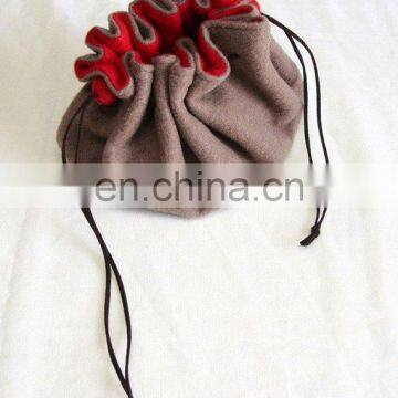 Felt Coin Purses Double Sided Drawstring photo-2
