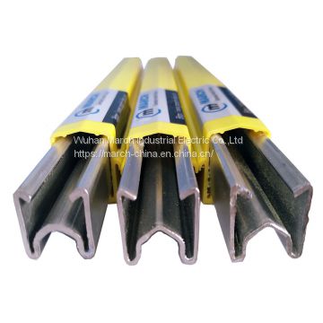 March 100a 125a galvanized steel Rail System overhead crane busbar