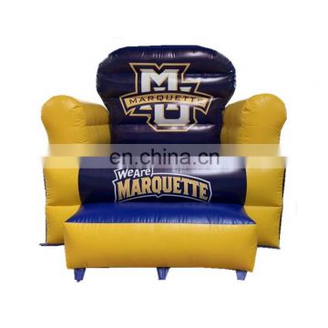 Wholesale PVC tarpaulin Advertising Big Inflatable Chair with Customized Sponsor Logo Printing