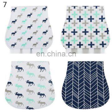 Organic Cotton Bamboo Flannel Muslin Bib Baby Burp Cloth for Babies photo-6